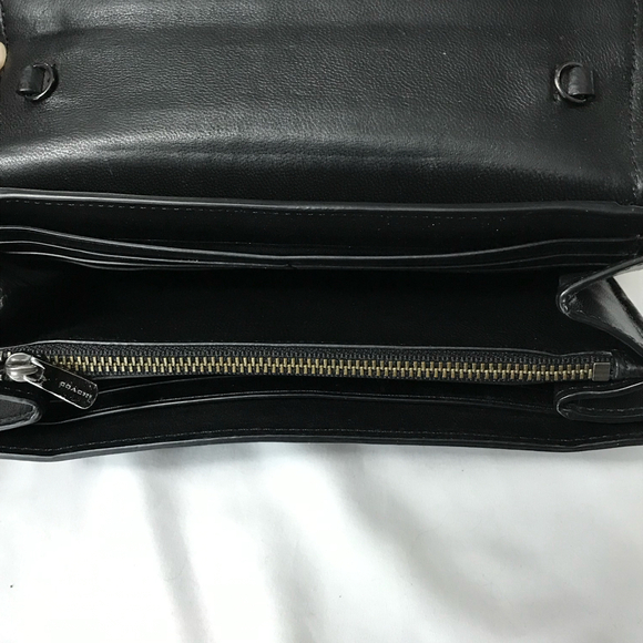 Coach Drifter Wallet with Mixed Leathers & Turnlock Closure EUC - Picture 8 of 12